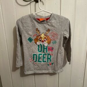 Paw patrol 3t Skye Christmas deer long sleeve graphic T-shirt